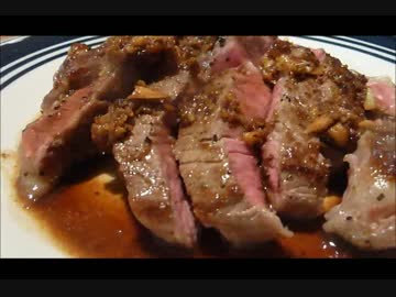 アメリカの食卓 415 おシャレなガーリックステーキを食す！