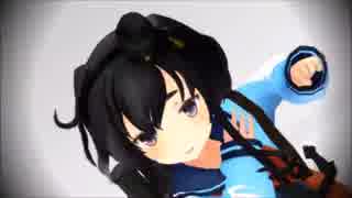 【MMD艦これ】島風・時津風・雪風でドーナツホール(おんだ式モデル)