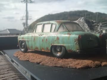 正月だし、廃車のプラモデル作ってみたを動画にしてみた