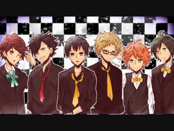 【手描きＨＱ】烏野1年＋黒及で聖.槍.爆.裂.ボ.ー.イ.【合唱】