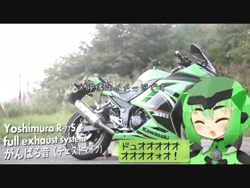 ﾀｲﾔｺｳｶｰﾝ＆ヨシムラR-77Sフルエキインプレ＆近所をお◯んぽ