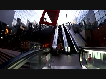 京都駅の大階段をエスカレーター下から上まで上がってみた
