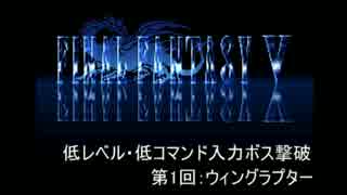 【FF5】低レベル・低コマンド入力ボス撃破 第1回【ウィングラプター】