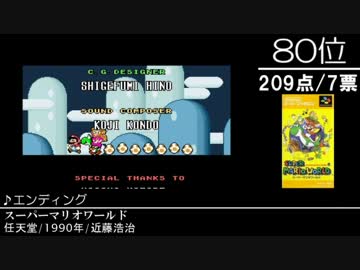 【2ch】みんなで決めるスーパーファミコンBGMベスト100(+400)　Part15