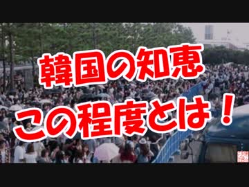 【韓国の知恵】 この程度とは！