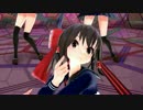 【東方MMD】Tda式改変 制服霊夢、魔理沙、妹紅、輝夜、アリスでCarry Me Off