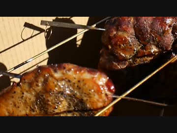 【河原でスモーク】温燻チキンとバーニャカウダ【ダンボール】