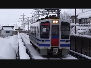 しんざ駅（北越急行ほくほく線）を通過・発着する列車を撮ってみた