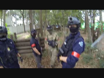 サバゲーをFPS風に撮ってみた FPS_Airsoft with 2Bro 2014.10.12 WB CTF2