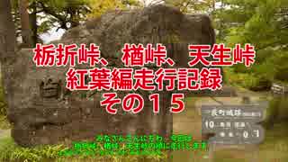 栃折峠、楢峠、天生峠紅葉編走行記録　その１５