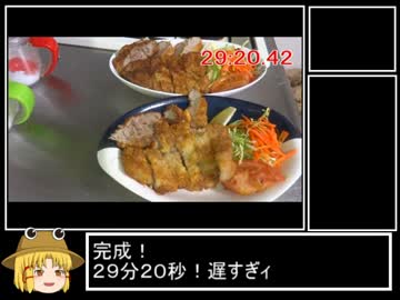 【ゆっくり】トンカツRTA ２９分２０秒【料理】