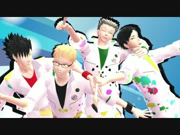 【MMDHQ!!】  有頂天で Bad Romance　【第三体育館組】
