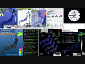 【緊急地震速報】2015年1月22日2時35分頃　釧路沖【最大震度3】