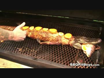 ワニのグリル【BBQ Pit Boys】