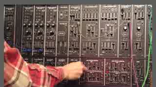 ＜解説４＞アナログシーケンサーで２声の演奏 Roland System-100M 182