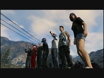 【PS4版GTA5】オンラインでフレと芝刈り機で登山してみた