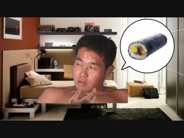 恵方巻で願いをかなえようとする先輩.mp4