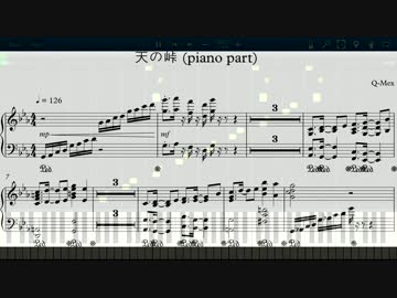 【ポップン】天の峠 ピアノパート楽譜