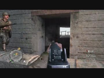 【CoD2】残党兵が最前線実況20【Battle of Pointe du Hoc 2】