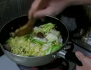 独身30男の自炊生活。そばめし作りました。