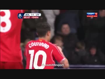 【FAカップ4回戦再試合】ボルトン vs リヴァプール