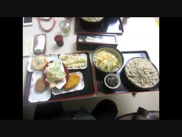 裁判所の地下にある日農庵のそば２食大盛り＋トッピング全部のせ