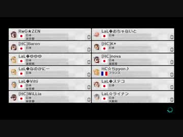 【プレイ動画】LaL vs HC 1GP【マリオカート8交流戦】