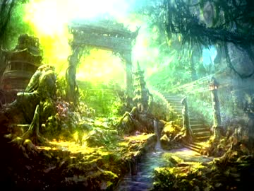 【足音と環境音】神秘の森と古代遺跡をひたすら歩くだけ【音フェチ】