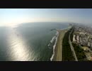 2月の穏かな辻堂海岸と茅ヶ崎海岸 「きまぐれラジコン空撮」