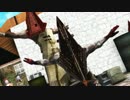 【MMDｻｲﾚﾝﾄﾋﾙ】三角様もﾌﾞﾝｼｬｶ⊂二二▲二⊃【改造三角頭】
