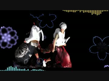【MMD銀魂】バラガキ2人のダンシング☆サムライ!!!!