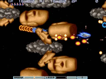 Gr5 グラディウス 伝説から神話へ 06 Stage 5 モアイ ニコニコ動画