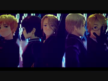 【APヘタリアMMD】Carry me off【英日米仏普】