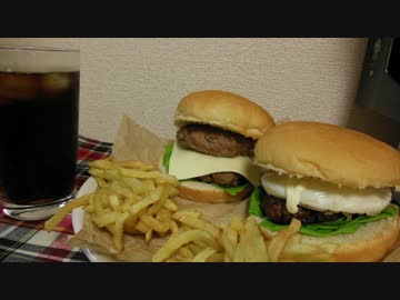 【ワンコイン料理祭2015】バーガーバーガーセット【ボリュームに僕満足】