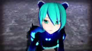 【MMD】夜蝶ミクさんで”見えない黒に堕ちてゆけ”【再】