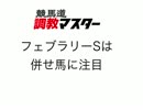 競馬道調教マスターでフェブラリーＳの謎を解く