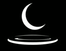 宵闇、三日月