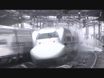 雪の米原・近江塩津撮影記　米原スプリンクラーとトワイライト