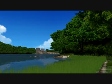 【MMD】入り江の周りを歩いてみるテスト