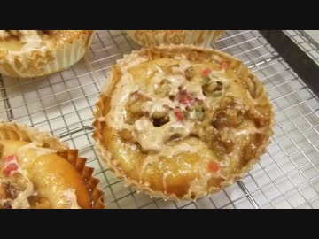 【472作】マシュマロナッツパン作ってみた【パン作成】