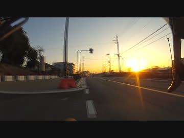 ロードバイクで車載動画テスト