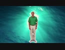 『吹雪』に合わせて踊る緑シャツおじさん