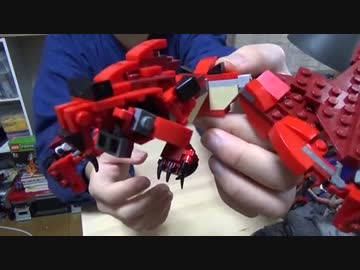 【縛レゴ】製品セット一つだけでリオレウス作ってみた【逆再生編集】