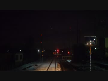 【前面展望】笹津ー越中八尾【高山本線･夜の富山行き】