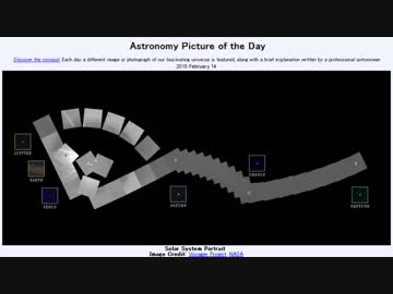 2015年 2月14日 ｢太陽系家族写真｣-Astronomy Picture of the Day