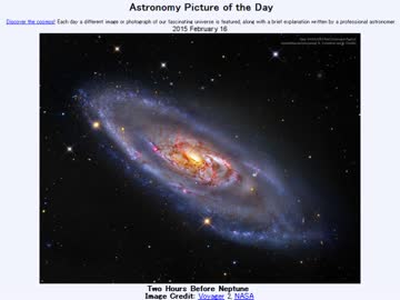 2015年 2月16日 ｢奇妙な中心部を持つ渦巻銀河:M106｣-Astronomy Picture of the Day