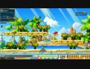 メイプルストーリー（初心者）の狩り風景
