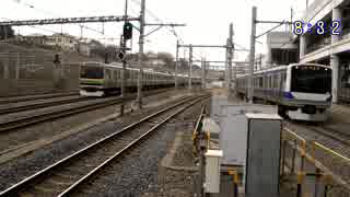 【JR東日本】平日朝RUSH時の日暮里駅で2時間くらい定点観測・6倍速で