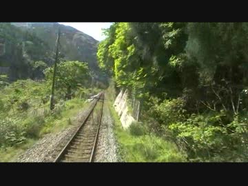 【前面展望】角茂谷ー大杉【土讃線上り⑤】