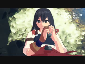 ボーキと石を間違えて食べてしまったことに気づいた赤城さん【MMD】